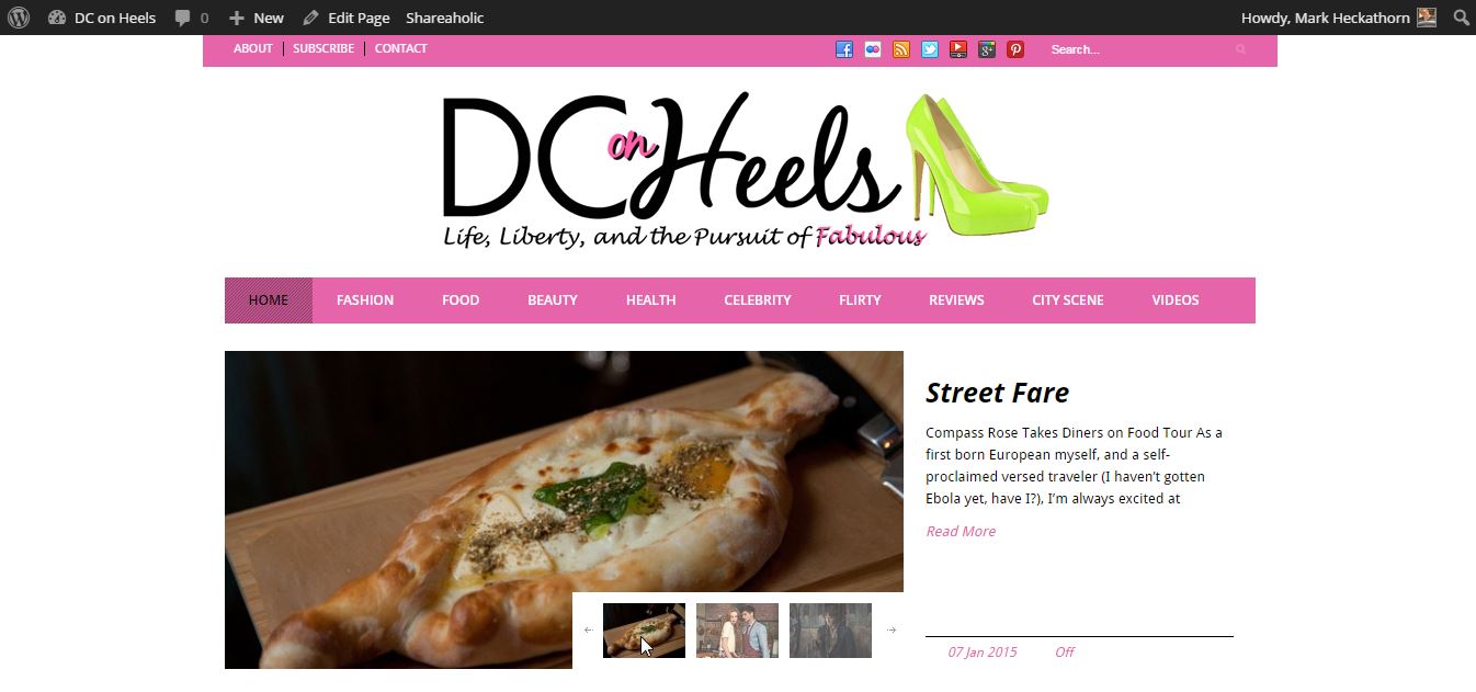 DC on Heels website